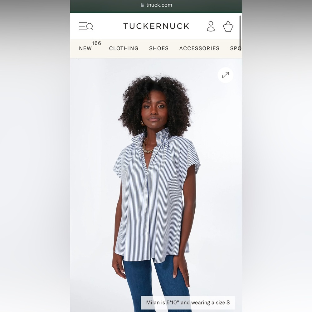 Tuckernuck Pomander Place Striped Blue Top